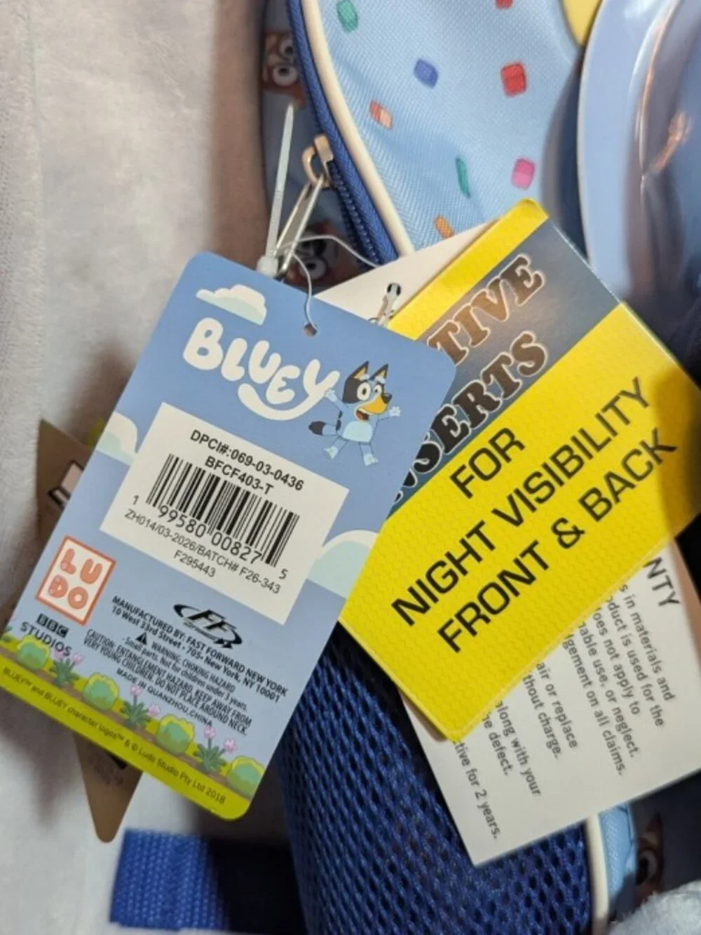 NWT Bluey 5-Piece Backpack Set: Backpack, Lunch Bag, Headphones & More